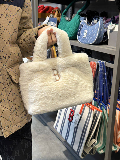 韓國 MLB Basic Fur Tote Bag  【MB076】 - STT Mall HK 靚太網購