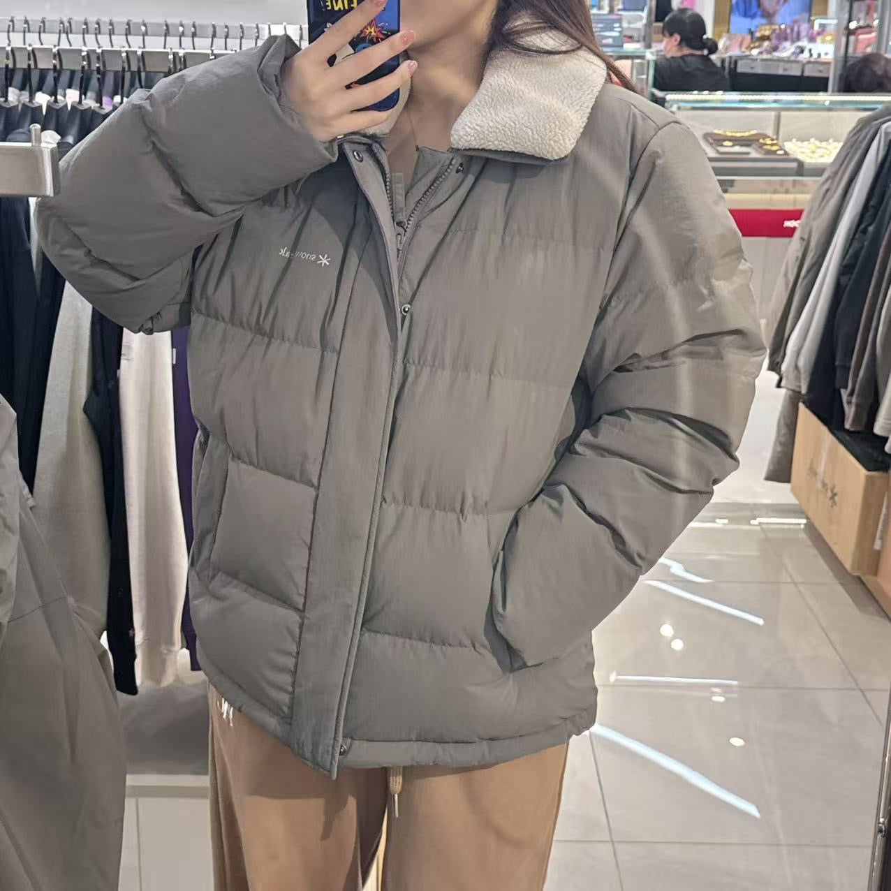 韓國 Snowpeak 男女同款 Collar Buckle Neck Heavy Down Jacket (鴨絨)【SN060】