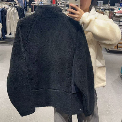 韓國 FILA Woven Color Block Fleece Jacket【FA020】