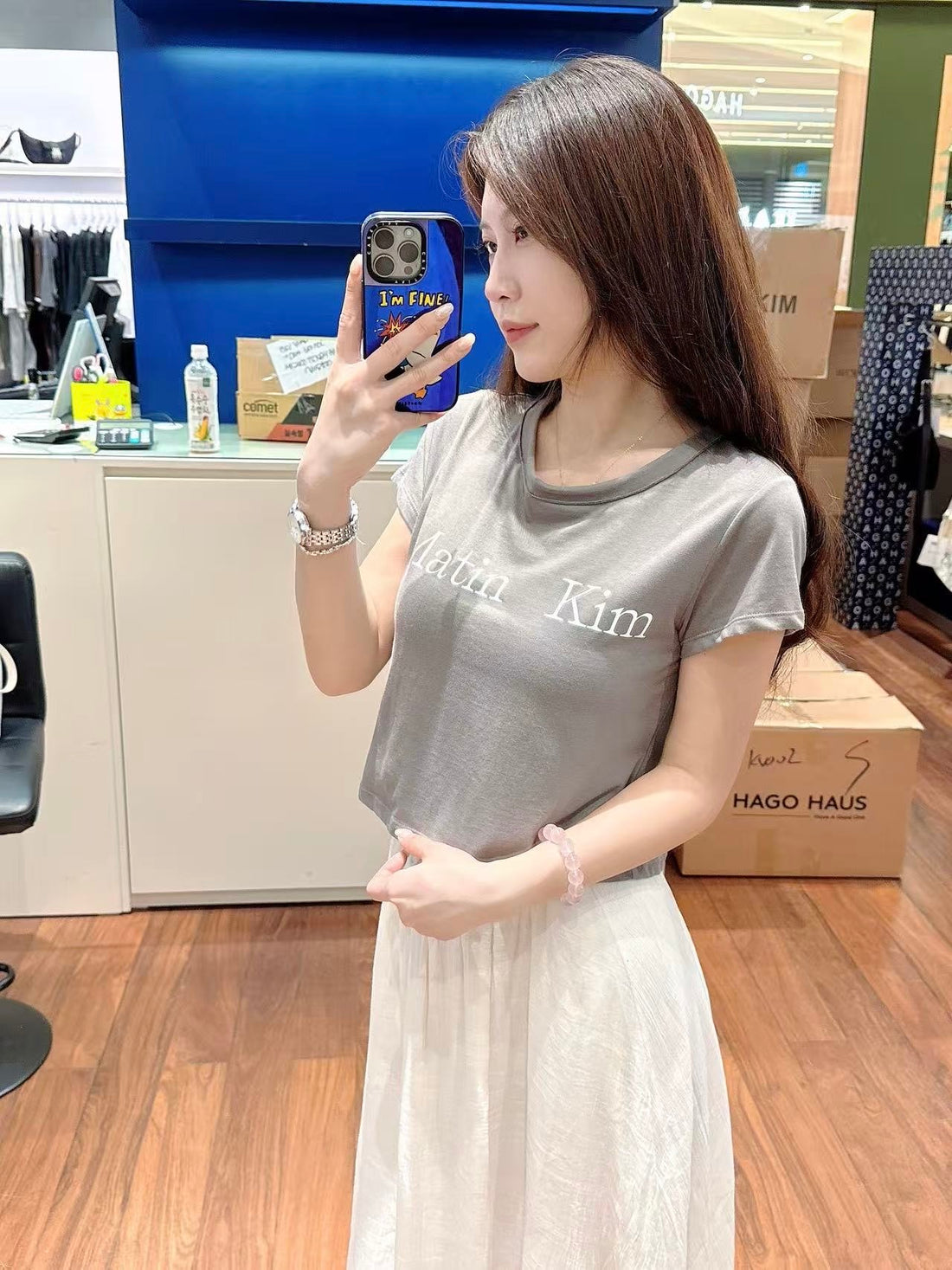 韓國 MK Crop T-Shirt【MK002】