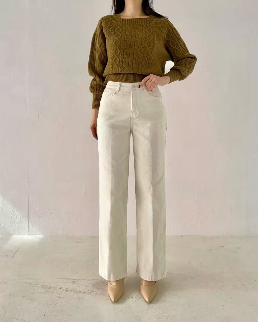 韓國 HowLuk 牛仔褲 刷薄毛  (冬季款)【H267】