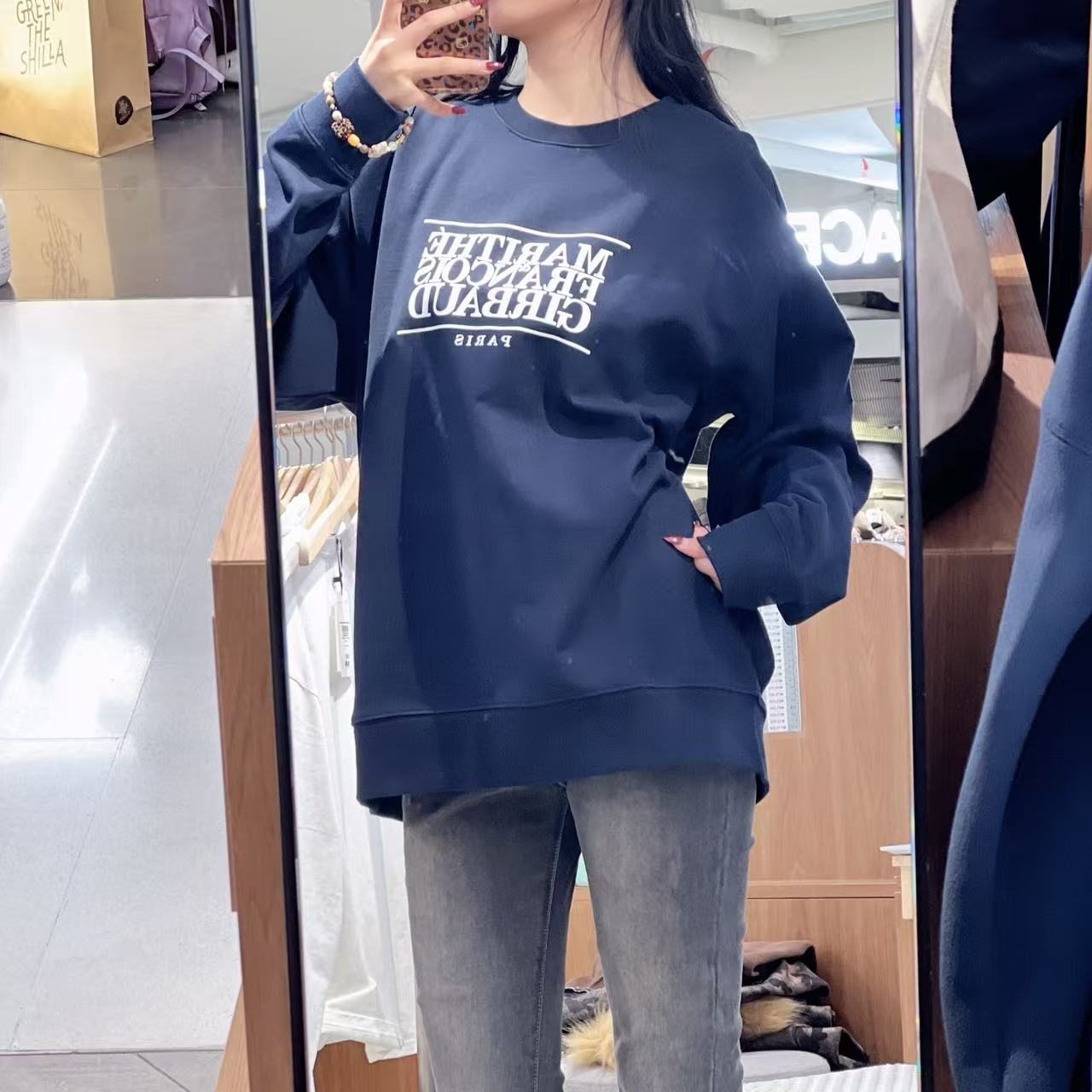 韓國 Marithe Francois Girbaud Classic Logo Sweatshirt【MF658】