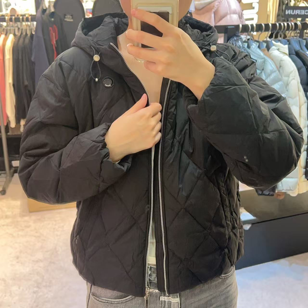 韓國 LifeWork Women's Lite Diamond Quilted Mid-Down Hooded Jumper (鴨絨)【LW002】