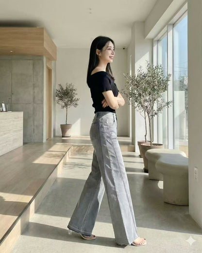 韓國 HowLuk 牛仔褲 (春季款)【H6016-1】