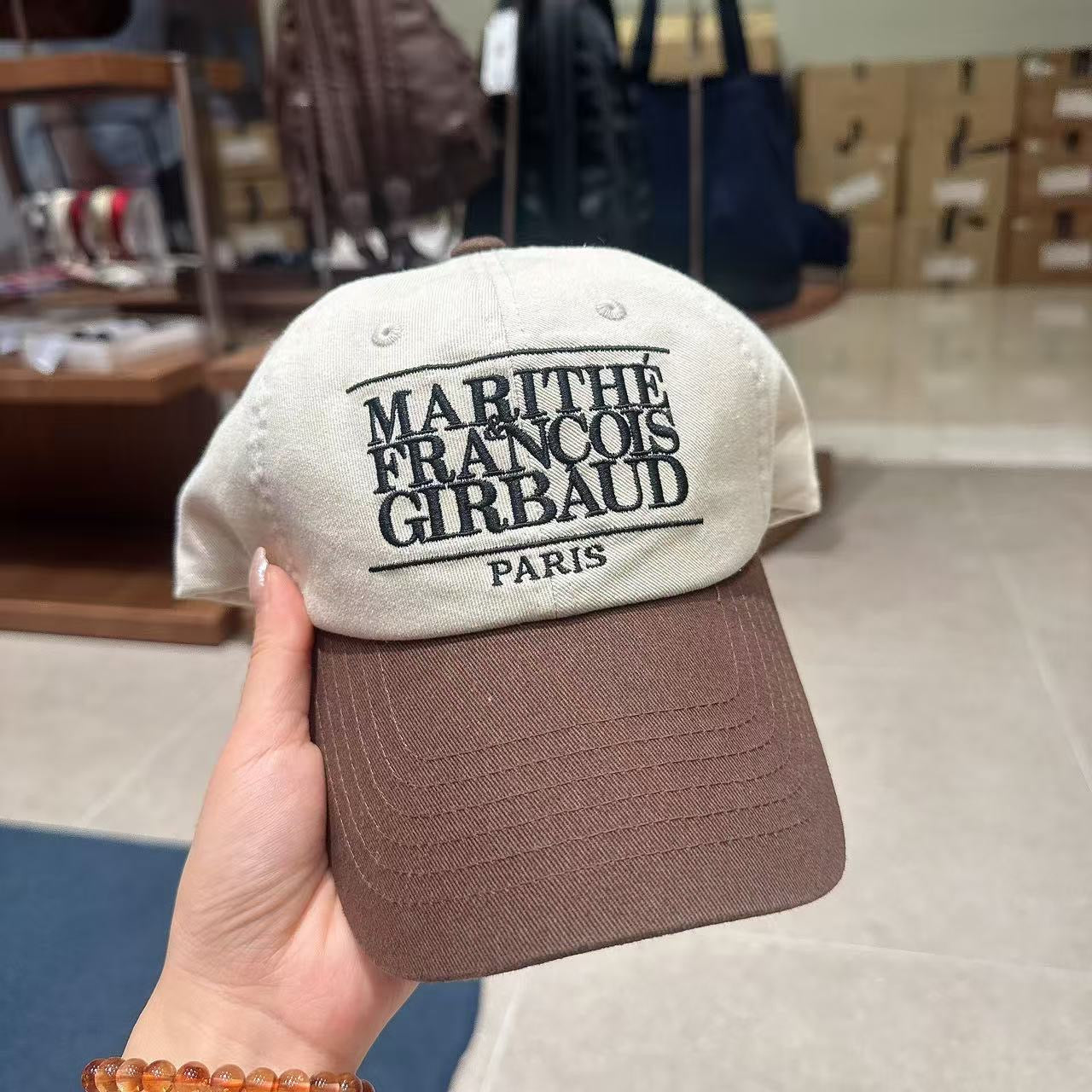 韓國 Marithe Francois Girbaud Classic Logo 6Panel Color Block Cap【MF735】