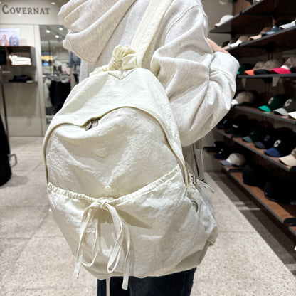 韓國 Covernat Clover Heart Shirring Nylon Backpack【CO061】 - STT Mall HK 靚太網購