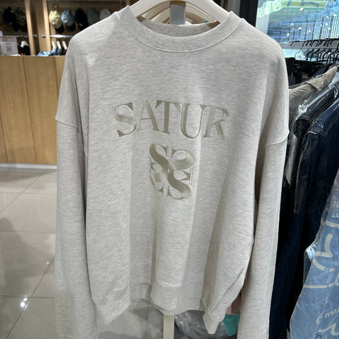韓國 Satur Classic Logo Sweatshirt【SR055】