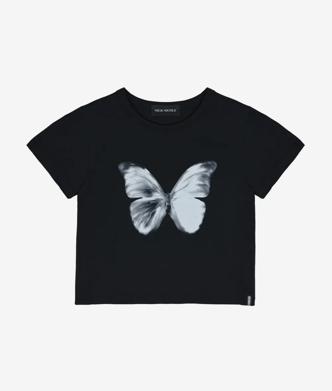 韓國 Nick Nicole Butterfly Soft Coloring Crop Top【KR006】