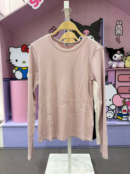 韓國 SPAO Round Neck Long Sleeve T-Shirt【SP205】