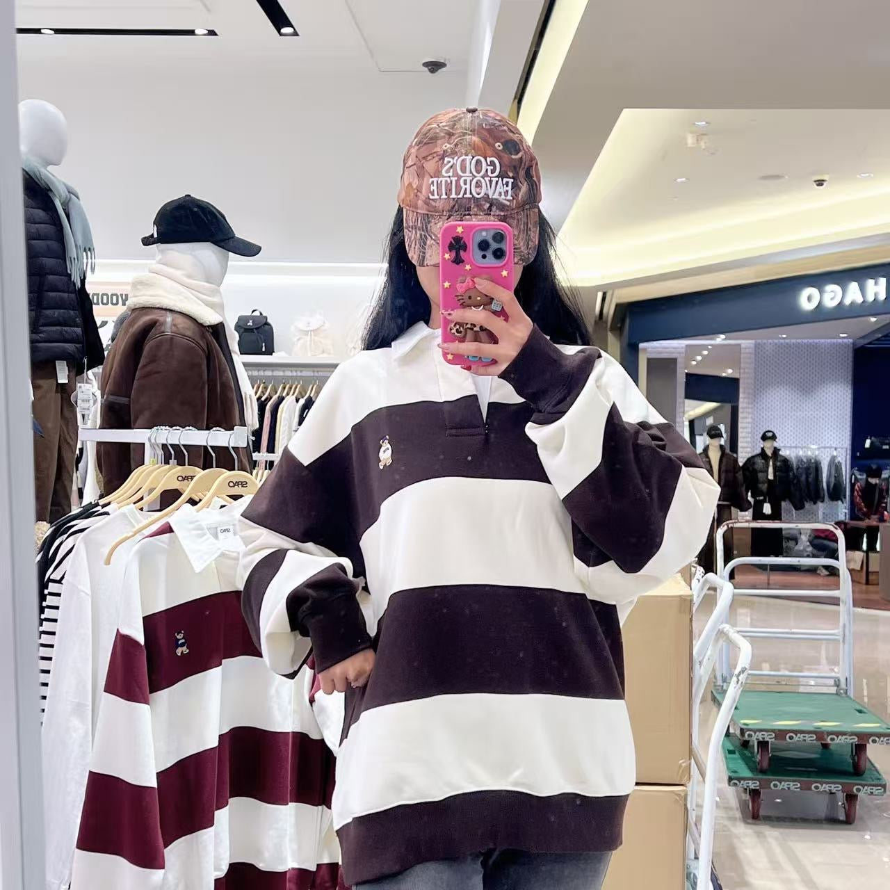 韓國 SPAO Rugby Sweatshirt【SP221】