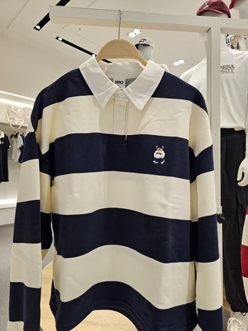 韓國 SPAO Rugby Crop Sweatshirt【SP215】