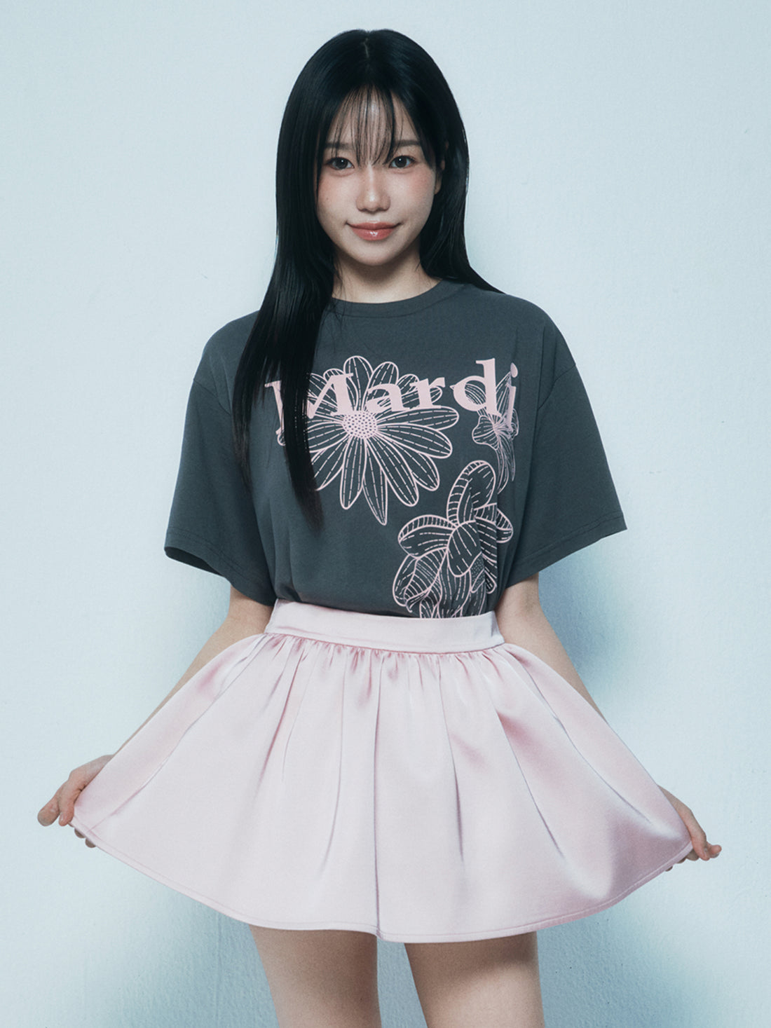 韓國 Mardi Mercredi TSHIRT TRIPLE FLOWER【MM142】