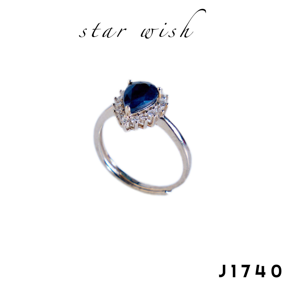 Star Wish S925銀 藍寶石戒指 J1740【SS495】