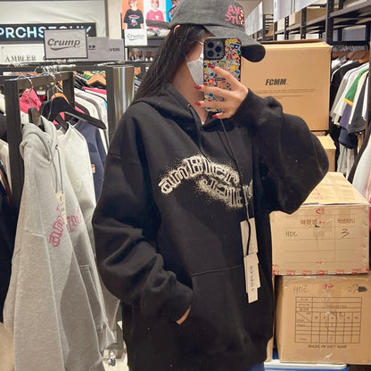 韓國 Ambler Amblerrr Unisex Embroidered Hoodie【AR067】 - STT Mall HK 靚太網購