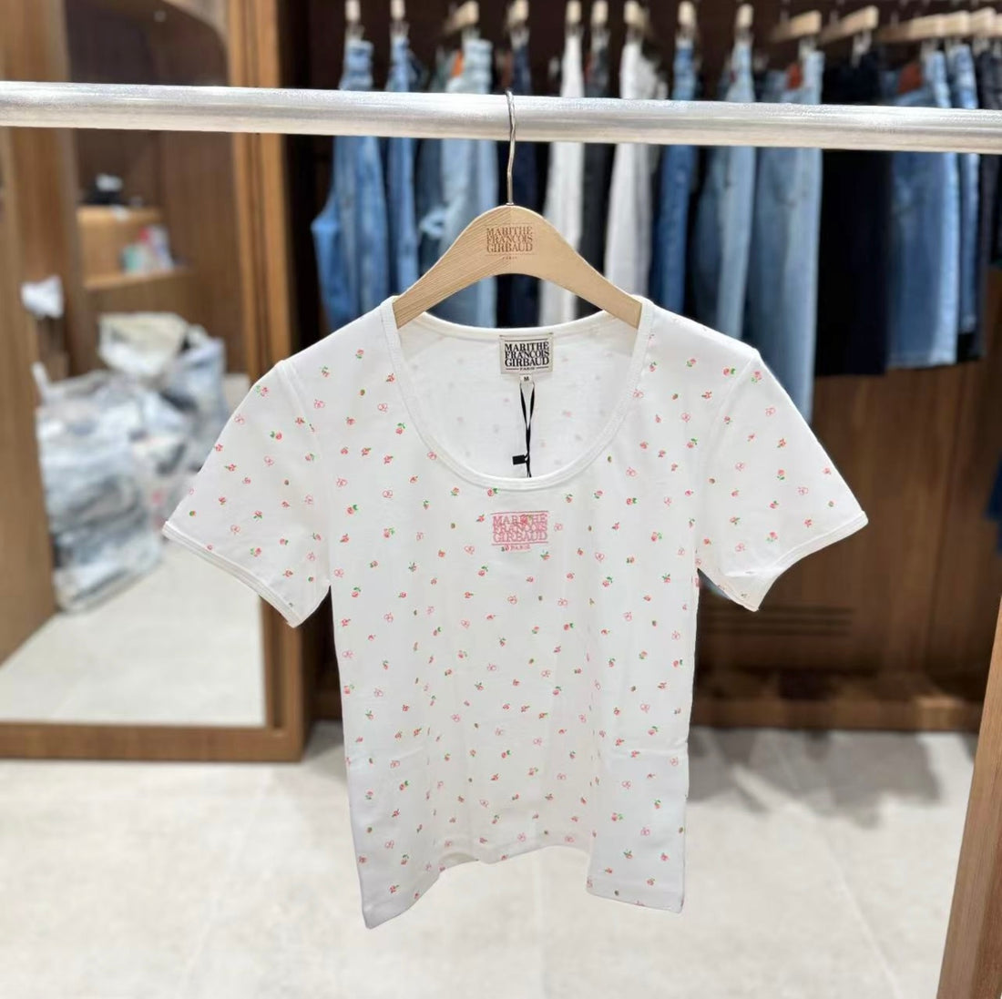 韓國 Marithe Francois Girbaud U Neck T-shirt【MF506】