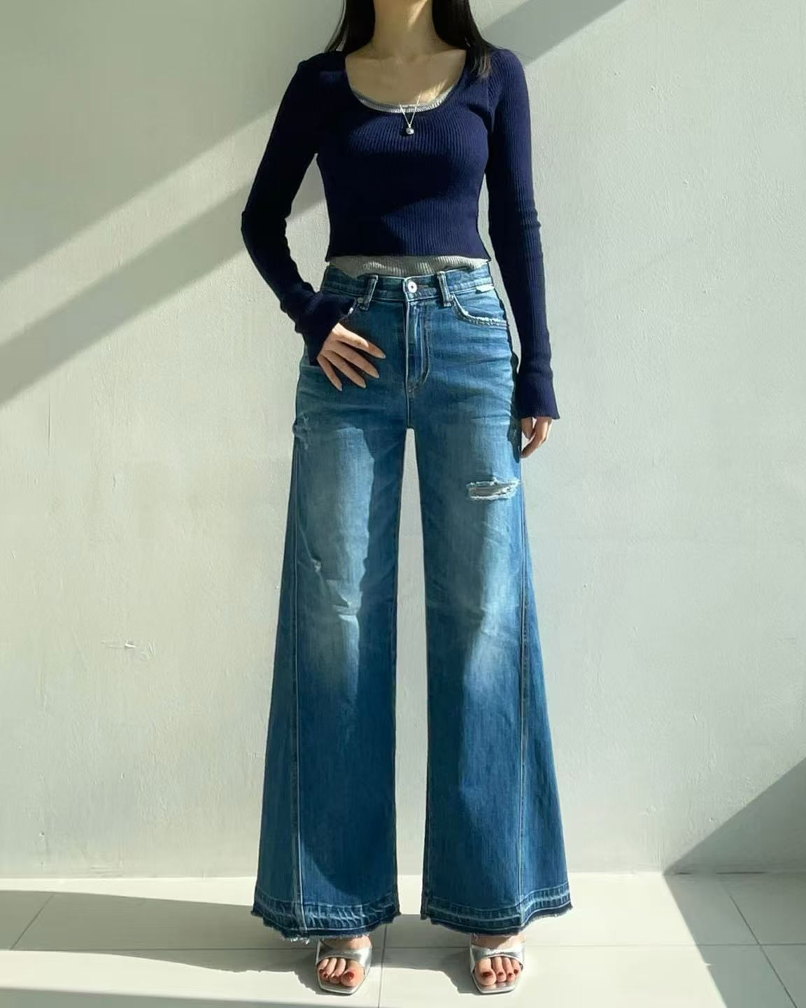 韓國 HowLuk 牛仔褲 (春季款)【H6037】