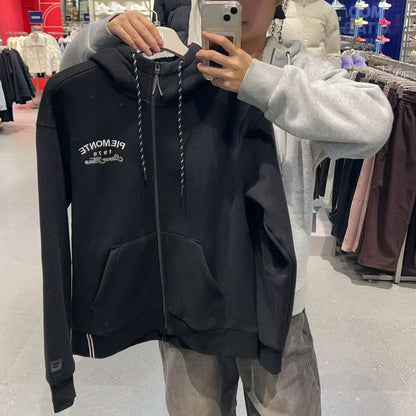 韓國 FILA Fleece-Lined Hooded Zip-up【FA039】