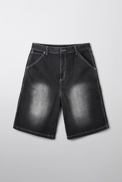 韓國 SPAO Denim Carpenter Bermuda Shorts【SP155】