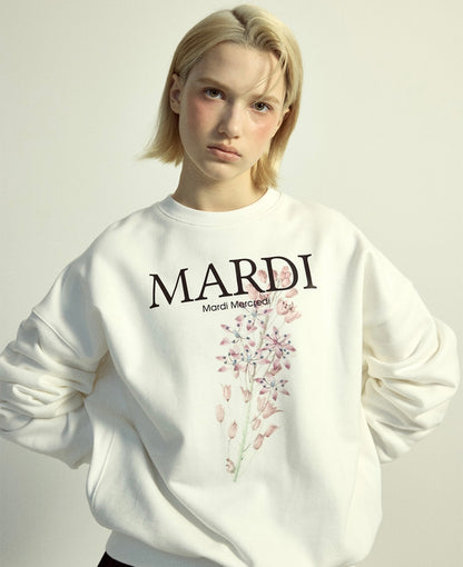 韓國 Mardi Mercredi Sweatshirt Lilies 01【MM208】