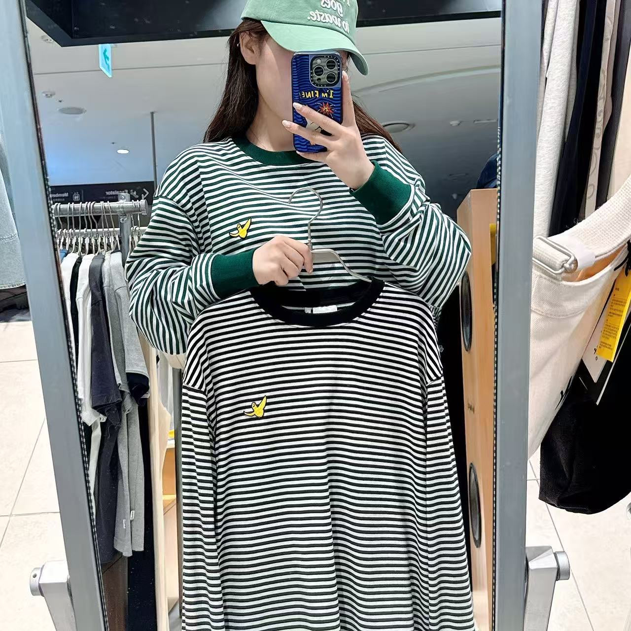 韓國 Mark Gonzales Angel Wappen Stripe Long Sleeve T-Shirt【MG158】