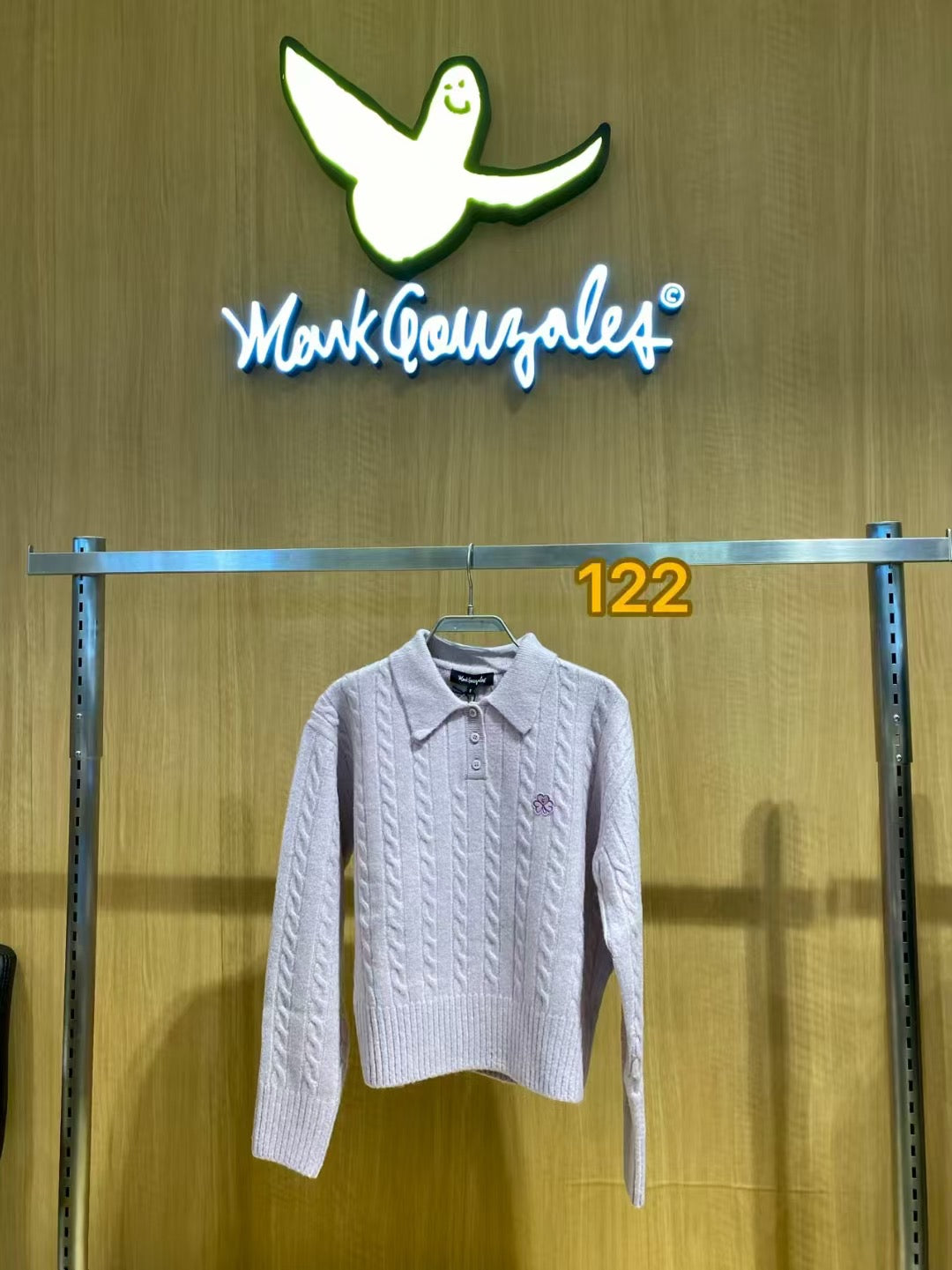 韓國 Mark Gonzales Women's Club Cable Neck Knit【MG132】