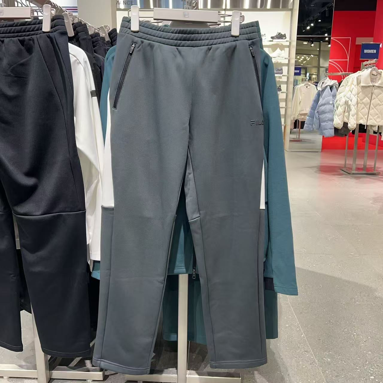 韓國 FILA Fleece Straight Training Pants【FA045】
