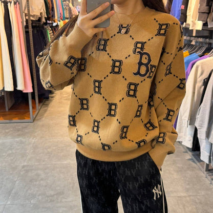 韓國 MLB Diamond Monogram Sweater Pullover 【MB019】 - STT Mall HK 靚太網購