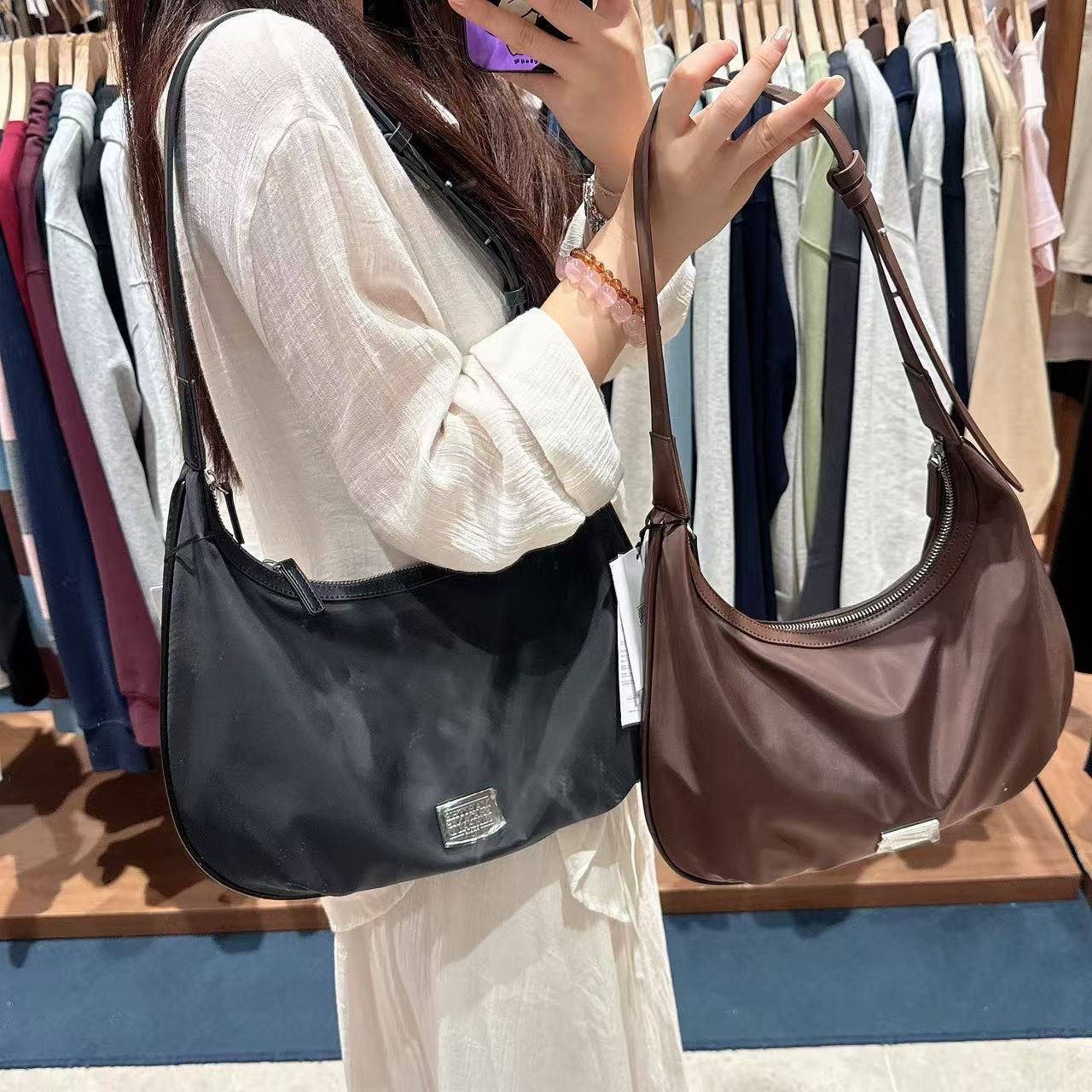 韓國 Marithe Francois Girbaud Classic Logo Round Shoulder Bag【MF717】