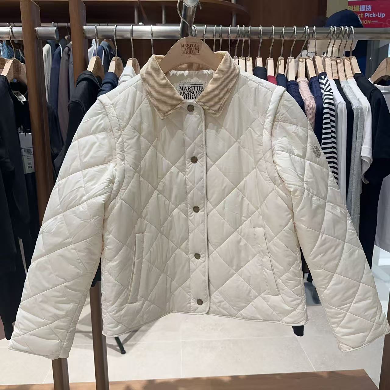 韓國 Marithe Francois Girbaud W Detachable Quilting Jacket【MF729】