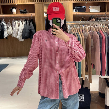 韓國 Marithe Francois Girbaud Gingham Check Shirt 【MF223】