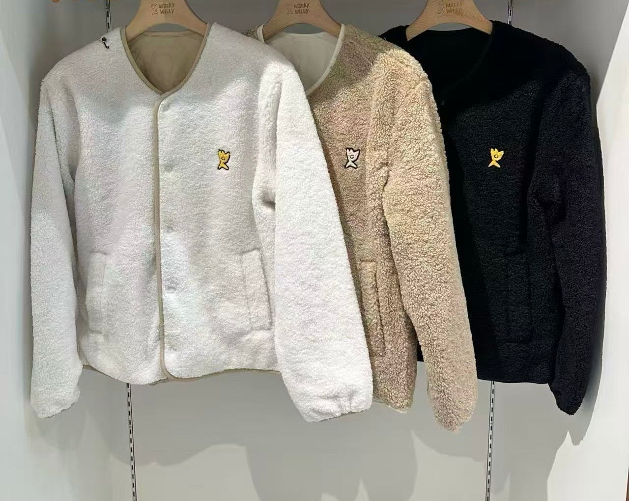 韓國 Wacky Willy Fleece Reversible Jacket【WW107】