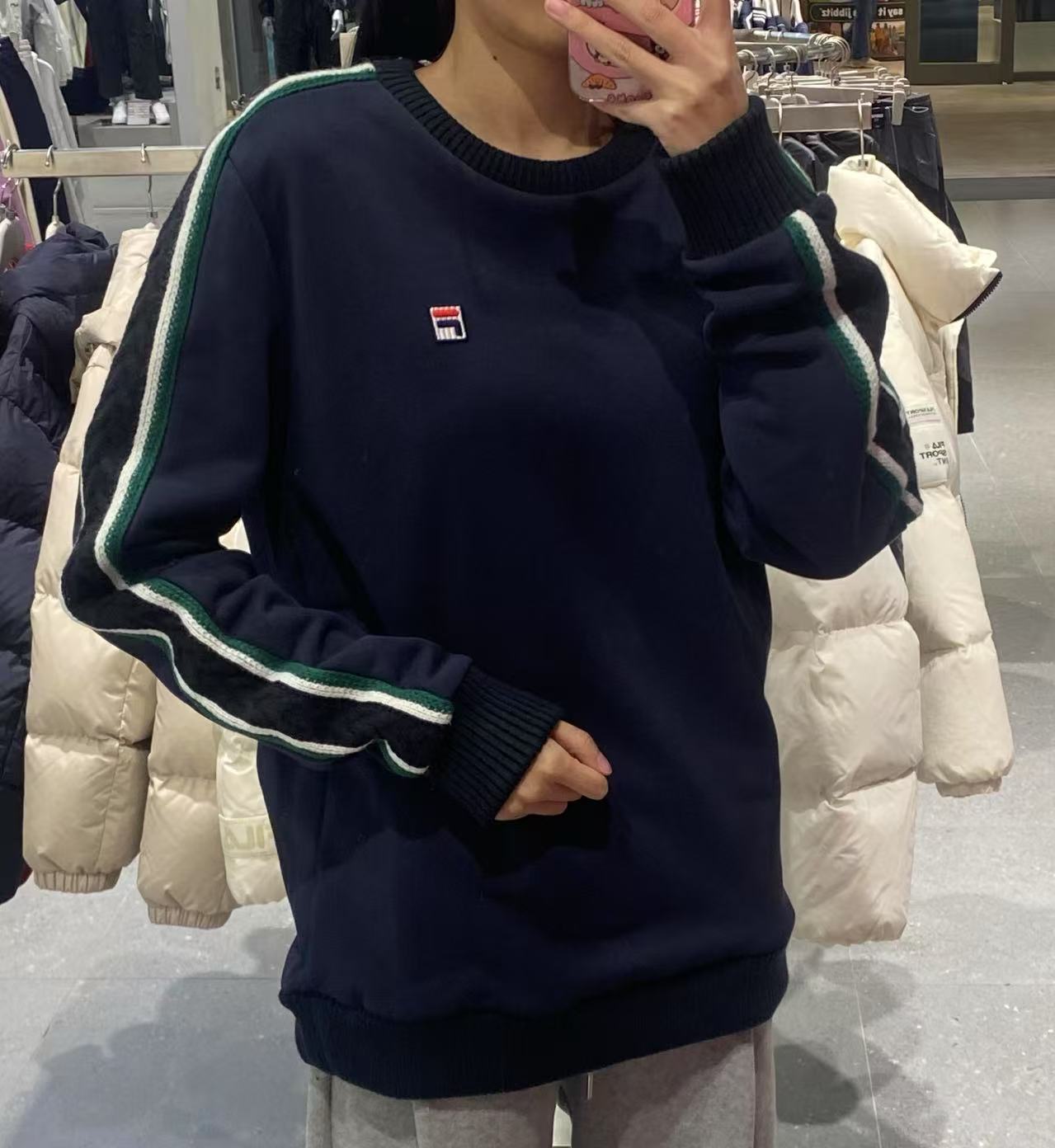 韓國 FILA Box Collection Knit Sweatshirt【FA222】