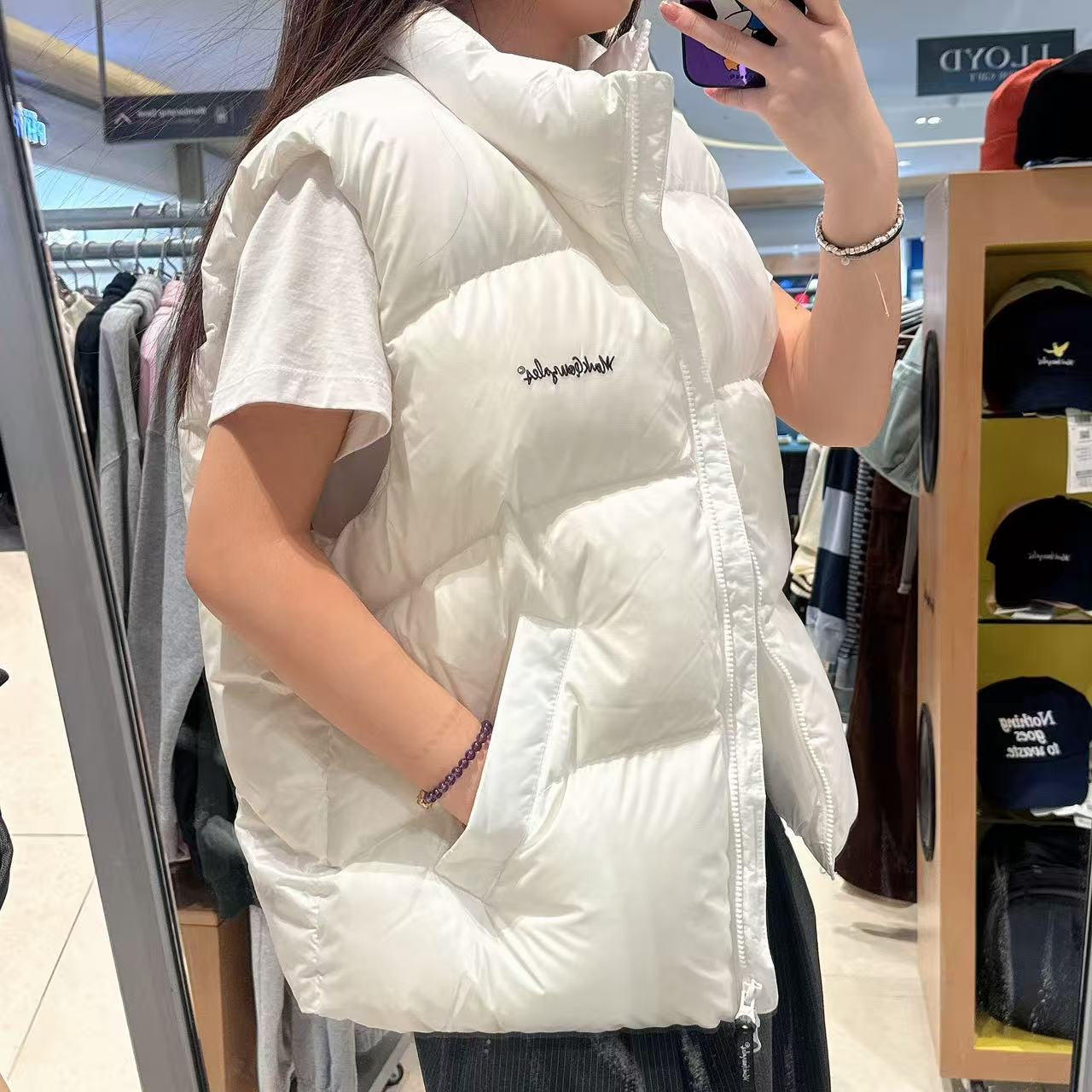 韓國 Mark Gonzales Sign Logo Down Vest (鴨絨)【MG179】