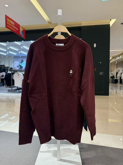 韓國 SPAO Embroidered Round Neck Sweater【SP241】