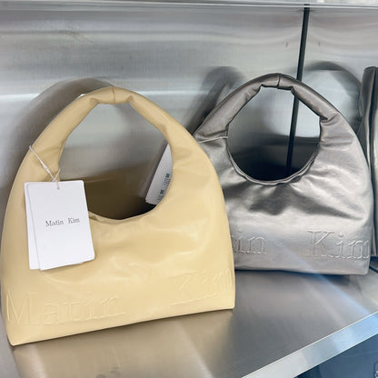 韓國 Matin Kim EMBOSSED LOGO LEATHER MINI TOTE BAG【MK006】