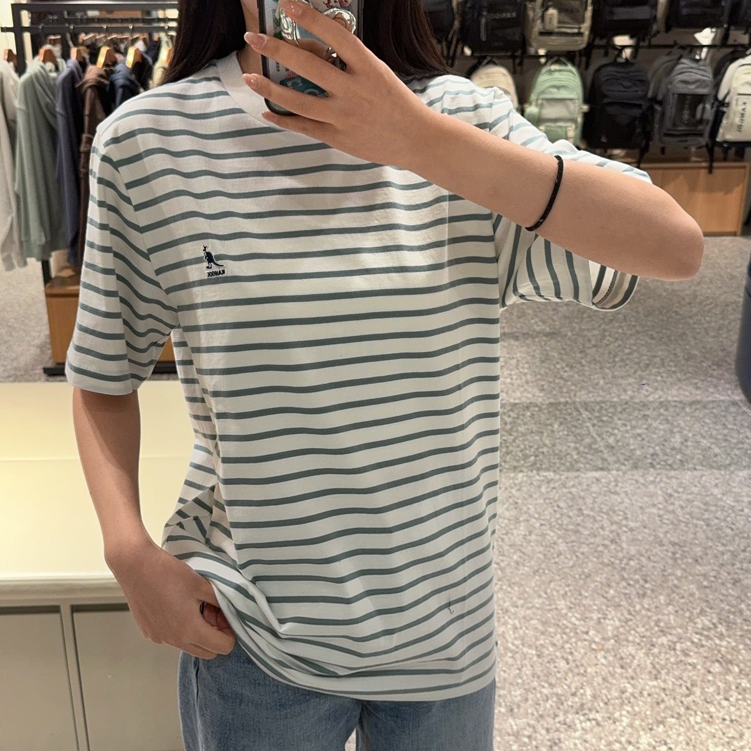 韓國 KANGOL Essential Stripe T-Shirt【KL146】