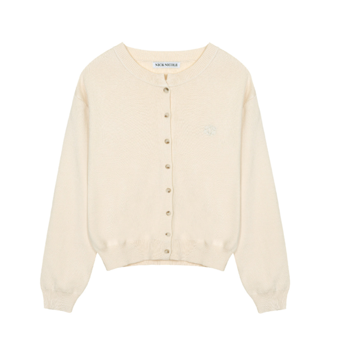 韓國 Nick Nicole CLASSIC ROUND KNIT CARDIGAN【NN107】