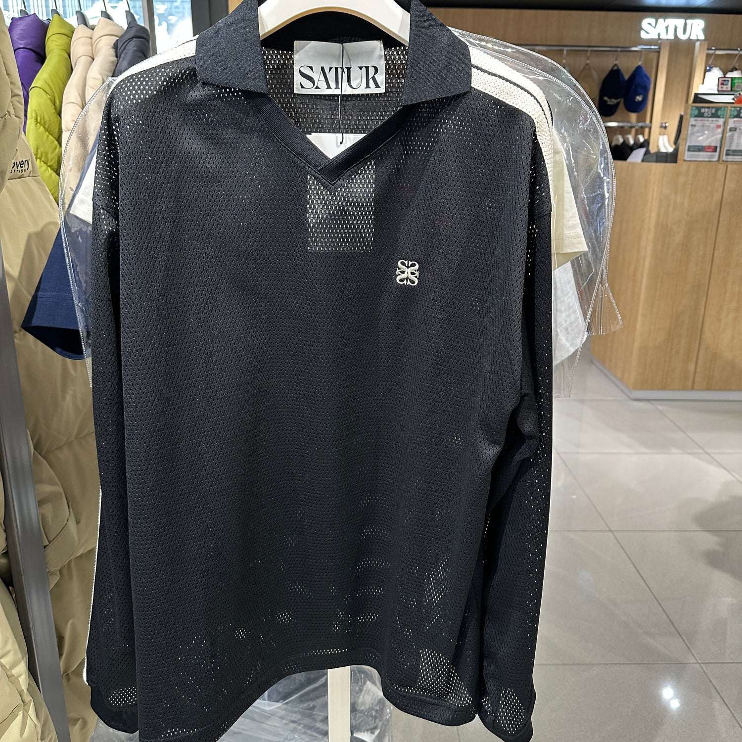 韓國 Satur Collar Half Knit【SR082】