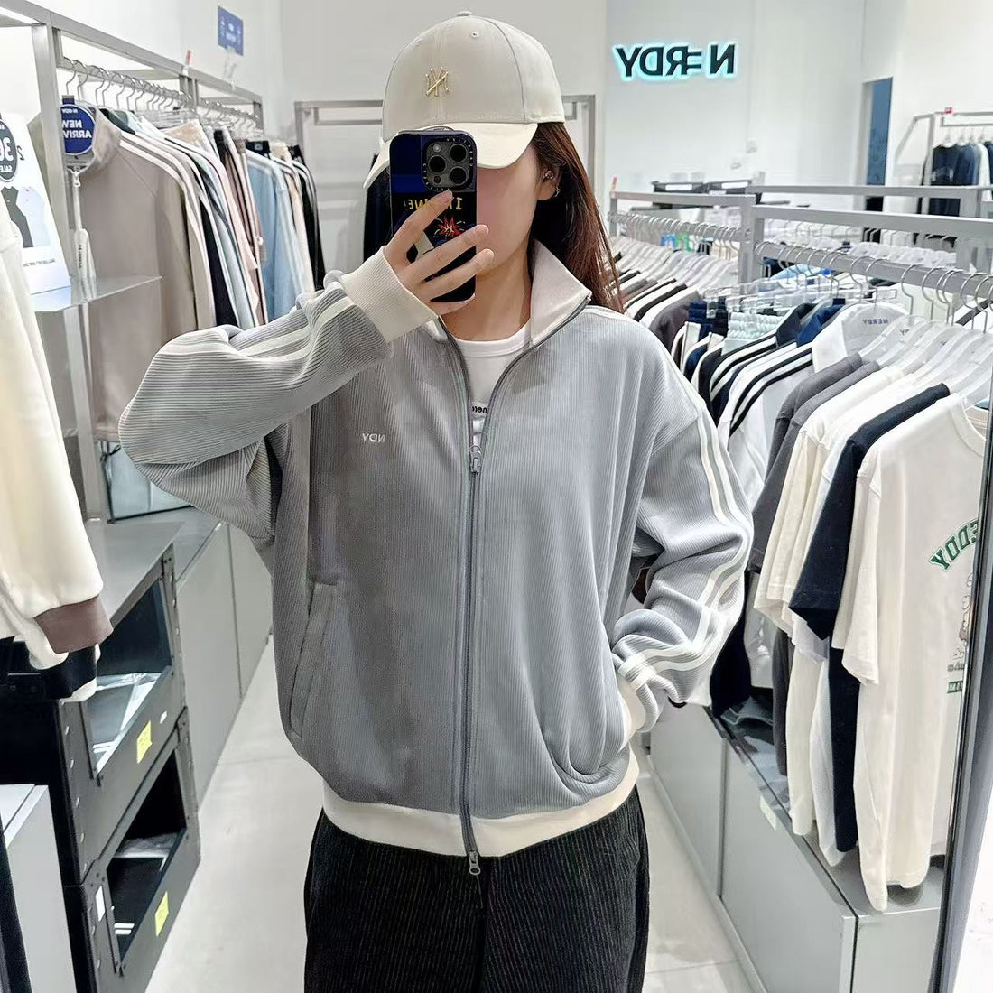 韓國 Nerdy Corduroy Classic NY Track Top【NY078】