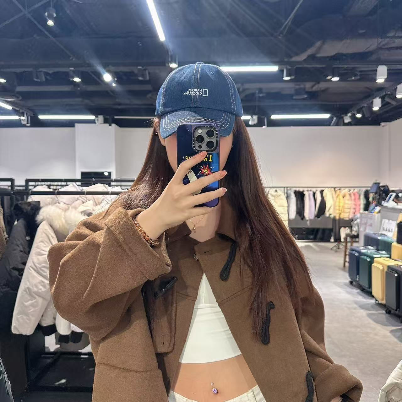 韓國 National Geographic Denim Ball Cap【NG168】