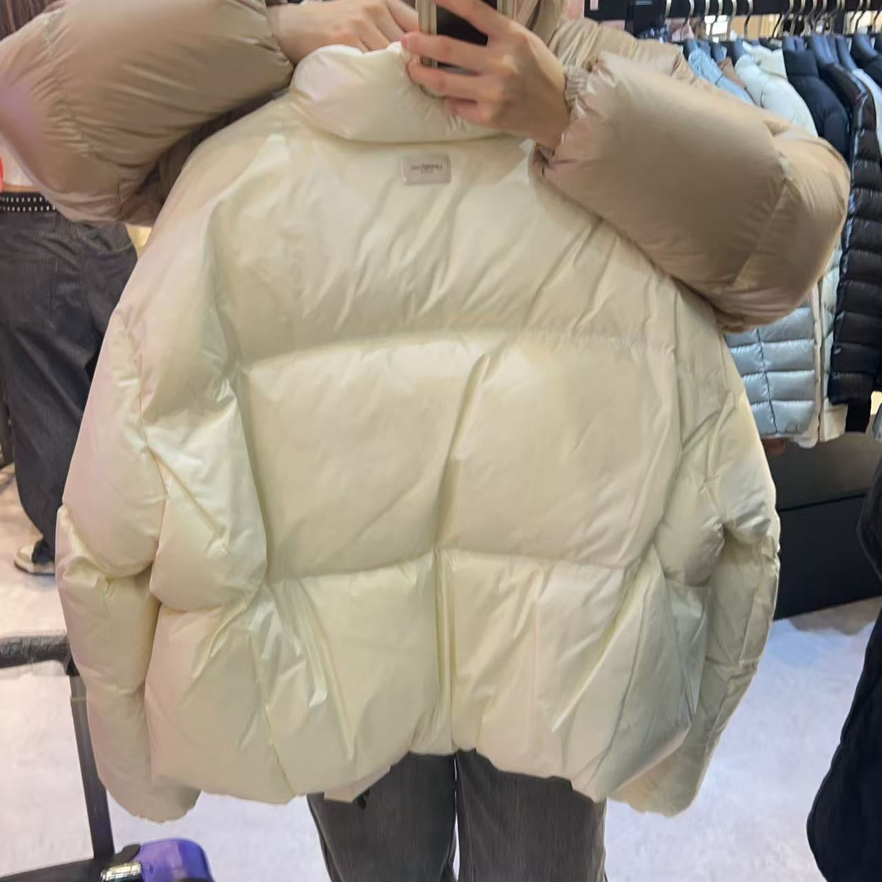 韓國 LifeWork Women's Soft Air High Neck Short Down Jumper (鴨絨)【LW011】