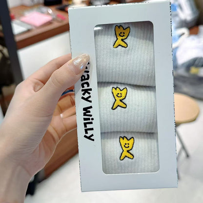 韓國 Wacky Willy Kiki Socks 3 Pack【WW067】