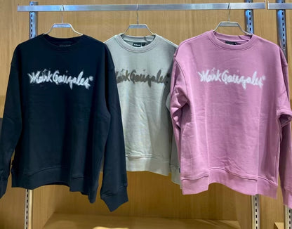 韓國 Mark Gonzales Sign Logo Blur Print Sweatshirt【MG127】