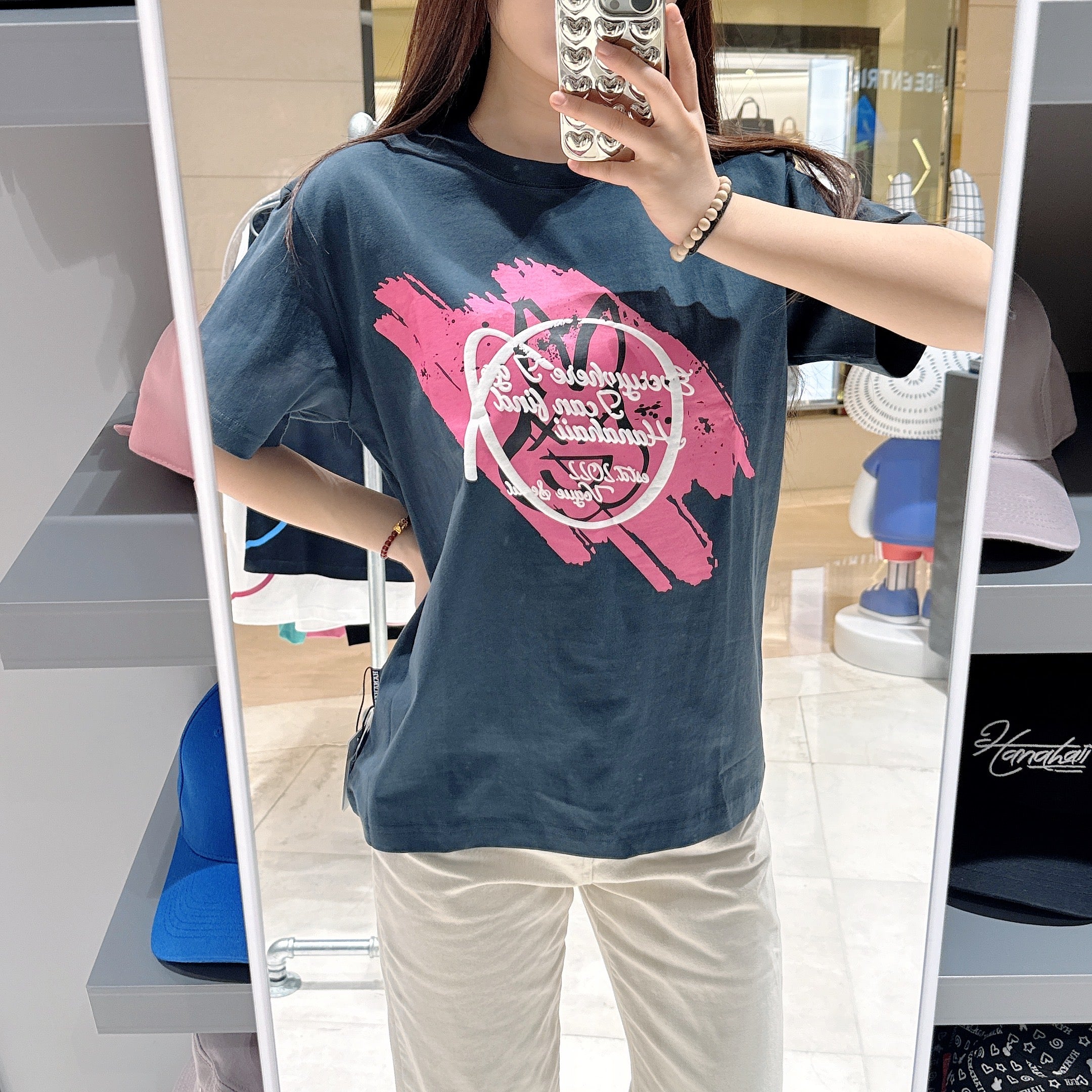 韓國 HANAHAII X-兔子塗鴉 T-shirt【HA027】 - STT Mall HK 靚太網購