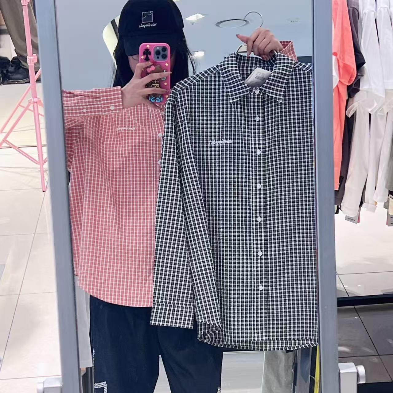 韓國 Mark Gonzales Sign Logo Check Shirt【MG265】