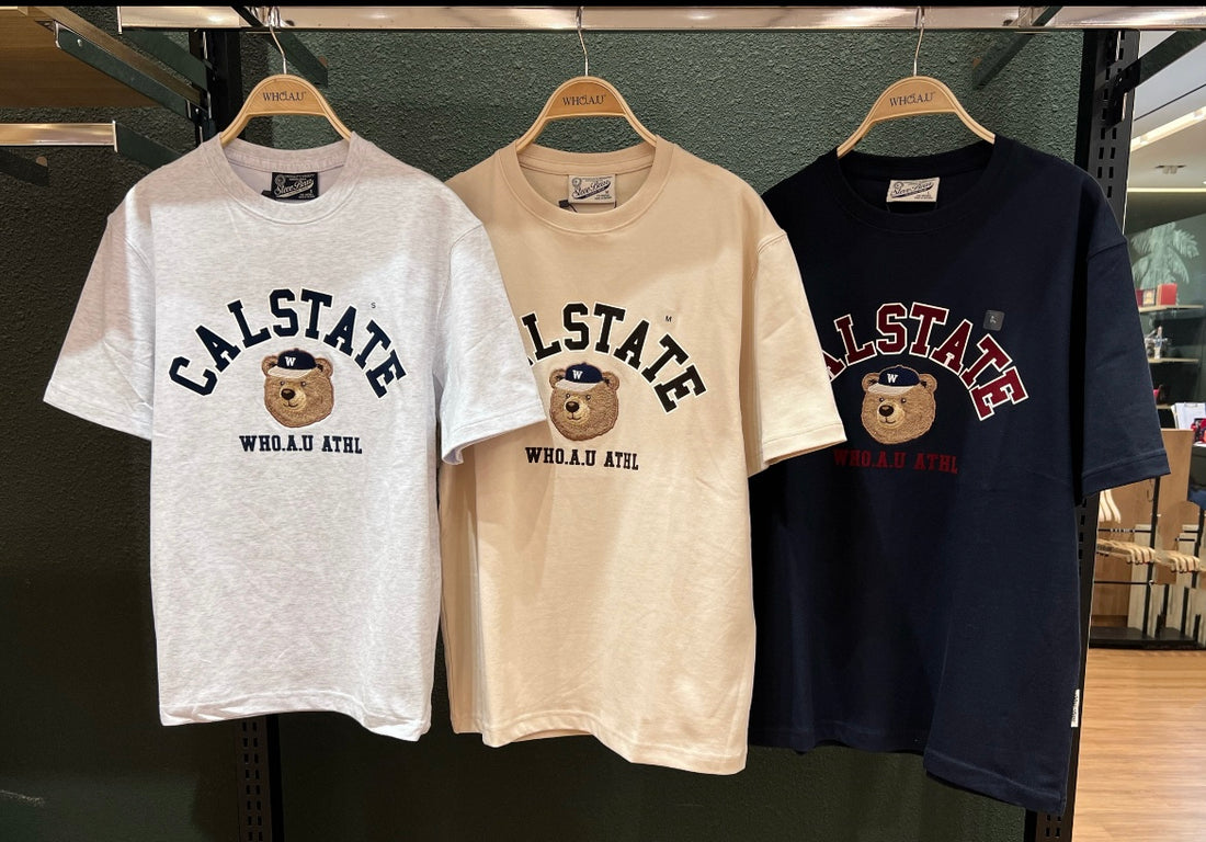 韓國 Who.A.U Steve Campus Arch Letter T-shirt【WA135】