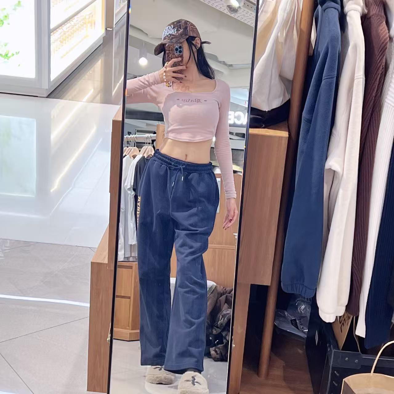 韓國 Marithe Francois Girbaud Logo Sweat Pants【MF765】