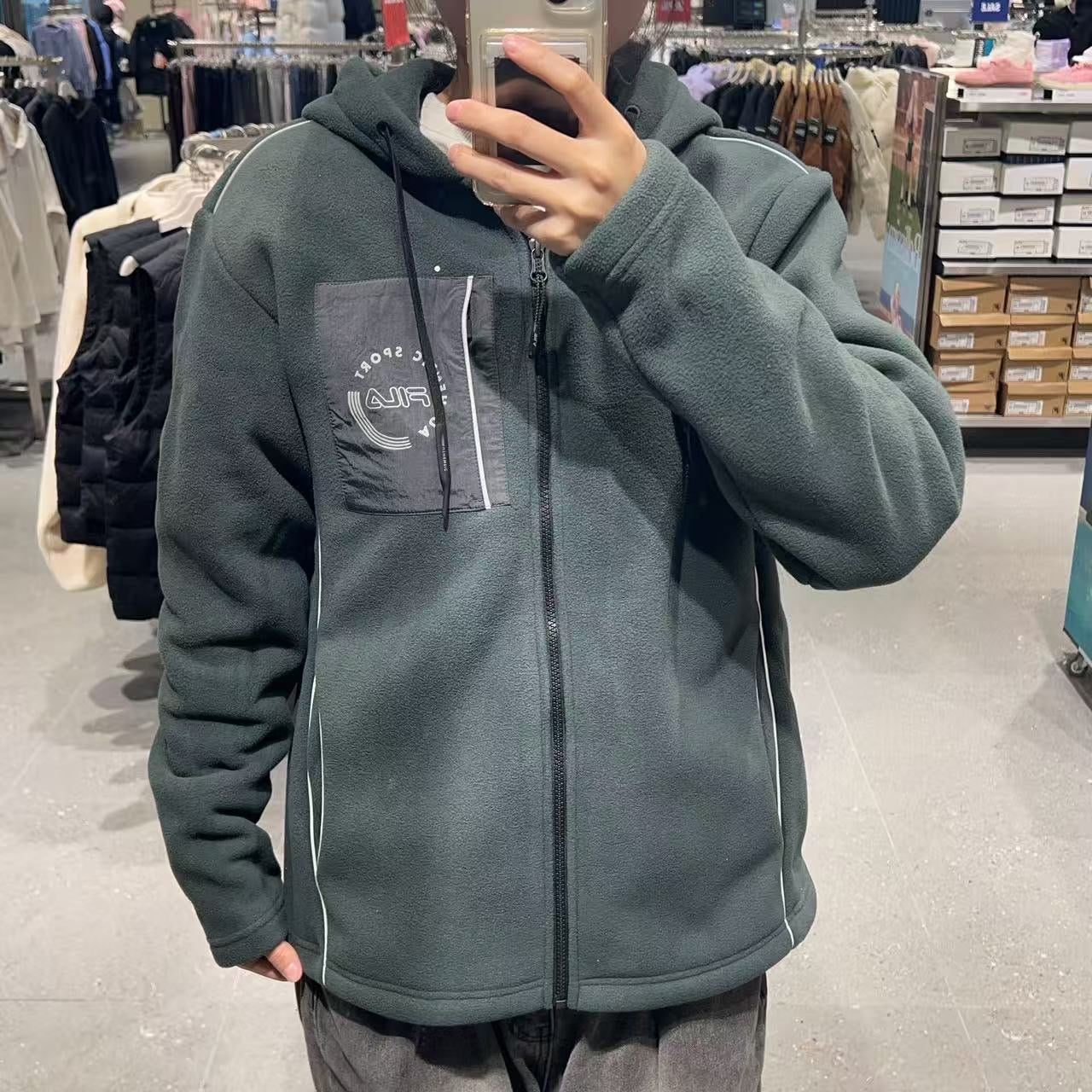 韓國 FILA Pocket Fleece Jacket【FA021】