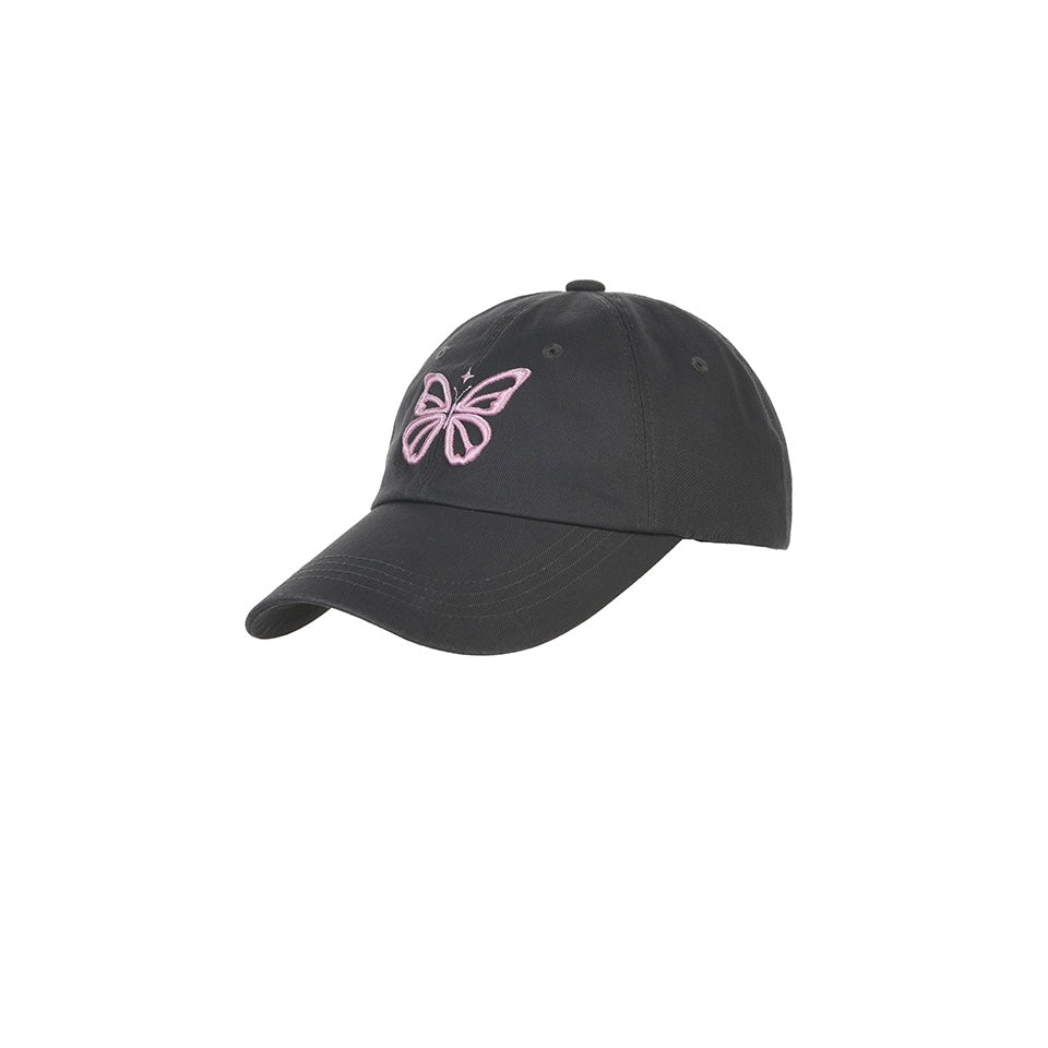 韓國 Nick Nicole Vintage Butterfly Blink Ball Cap【NK032】