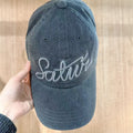 韓國 Satur Rope Logo Vintage Washed Ball Cap【SR275】